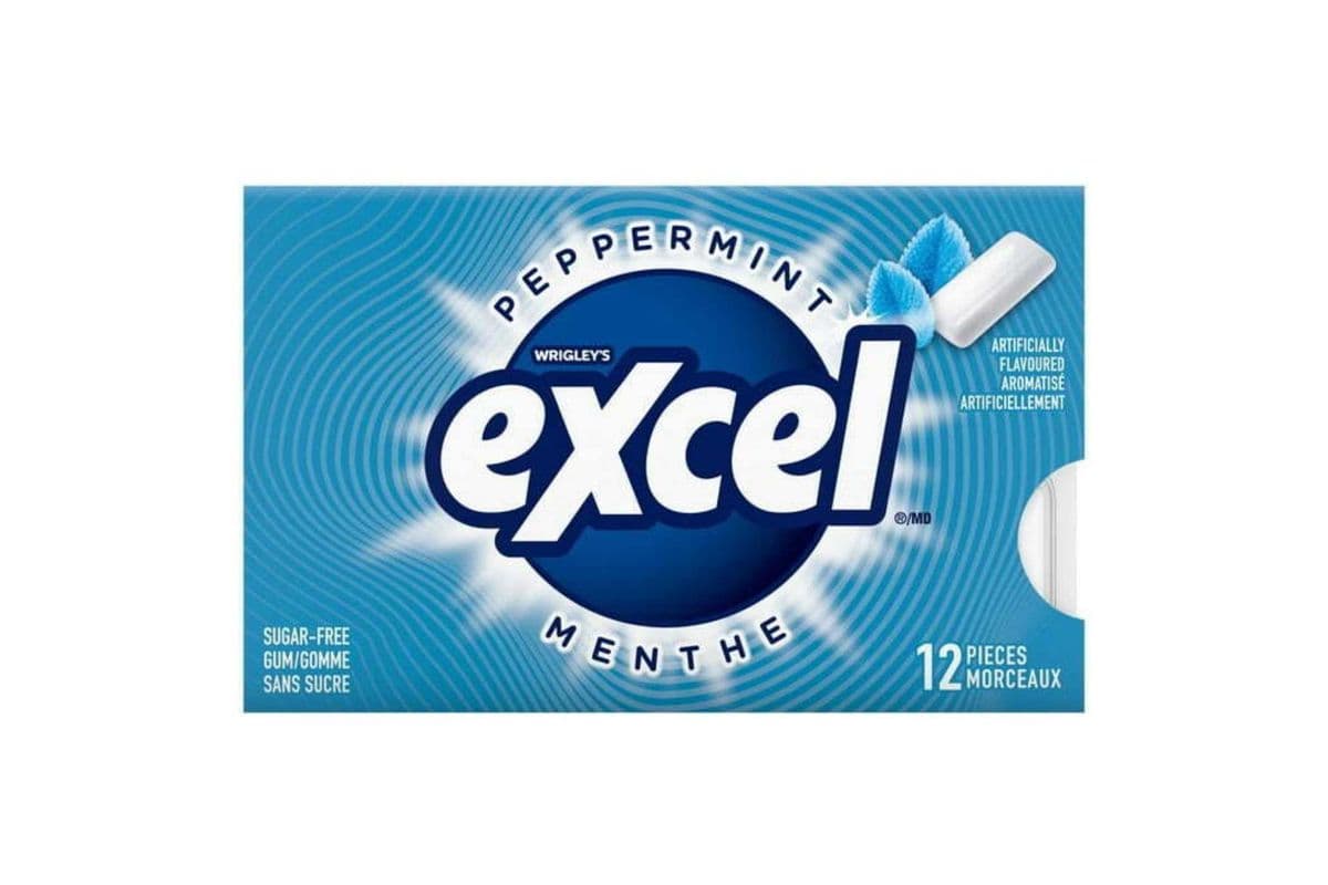 Excel Peppermint Gum 12ct