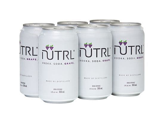 Nutrl Grape, 355mL 6 pack (5.0% ABV)