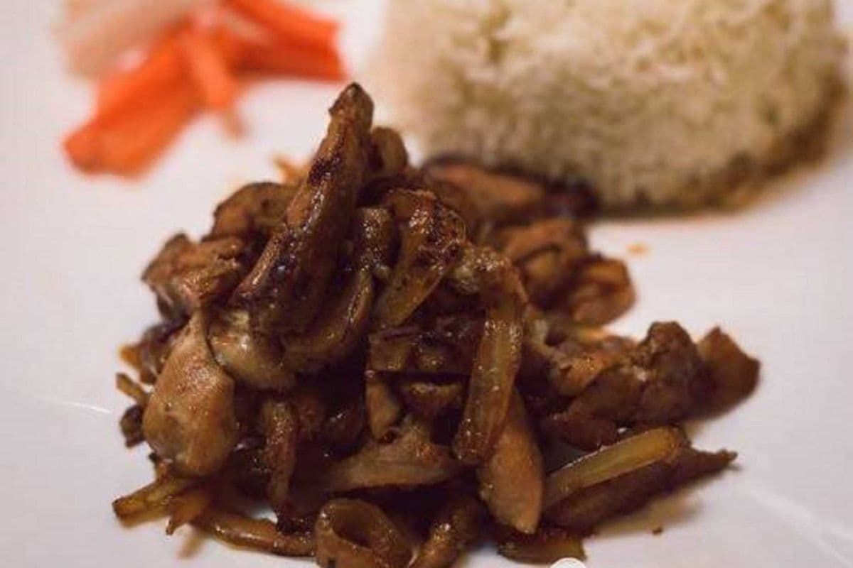 412 - Spicy Lemon Grass Chicken（香茅辣椒炒鸡饭) - Ga Xao Xa Ot