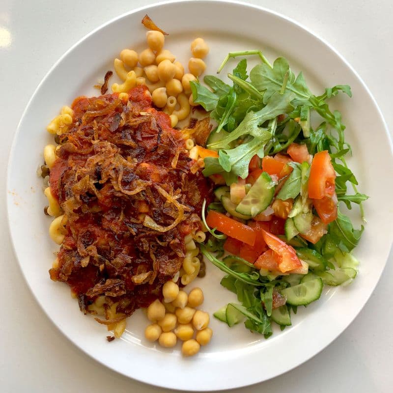 Koshari and Salad