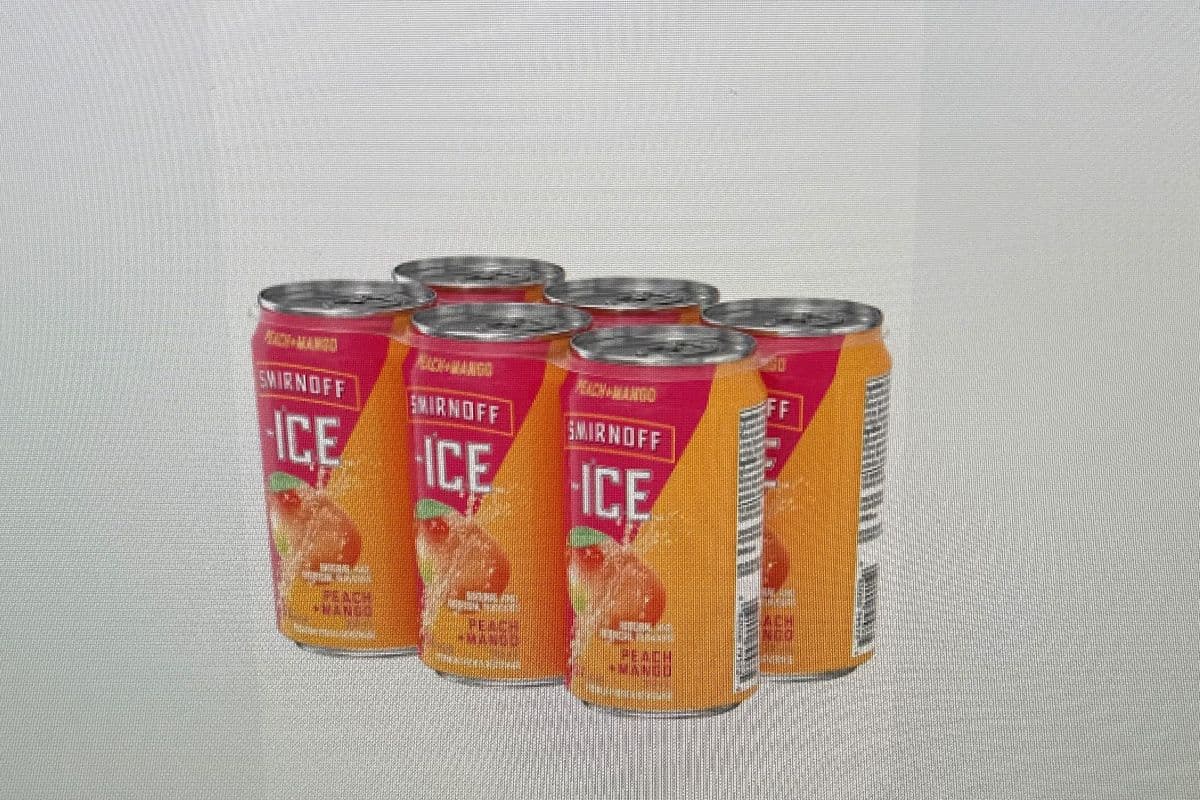 Smirnoff Ice Vodka (Peach-Mango) (6 x 355 ml)