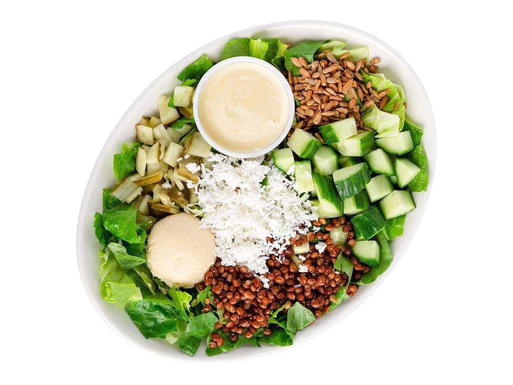 Feta & Hummus Garden Salad