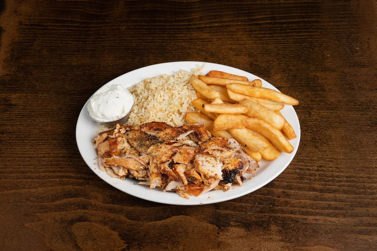 Plateau de gyro au poulet / Chicken Gyro Platter