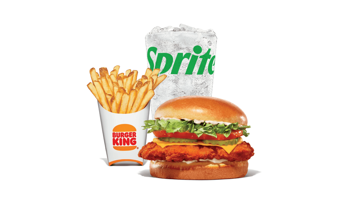 Spicy Deluxe Crispy Chicken Sandwich Medium Combo