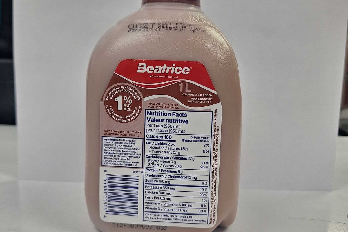 Beatrice Choclate Milk 1%( 1 Litre Carton) :-$ 4.65