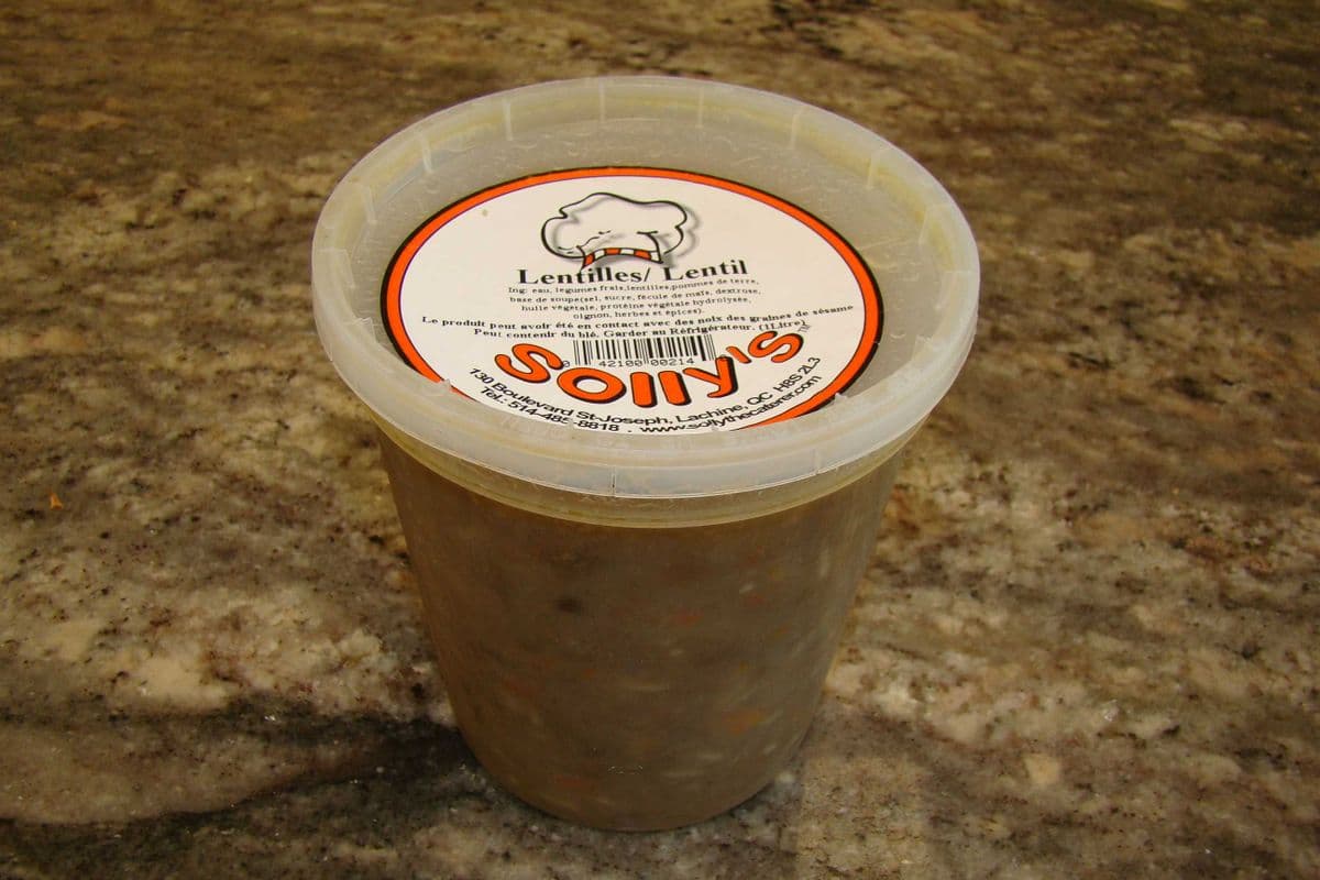 Soup aux Lentilles / Lentil Soup (1 litre)