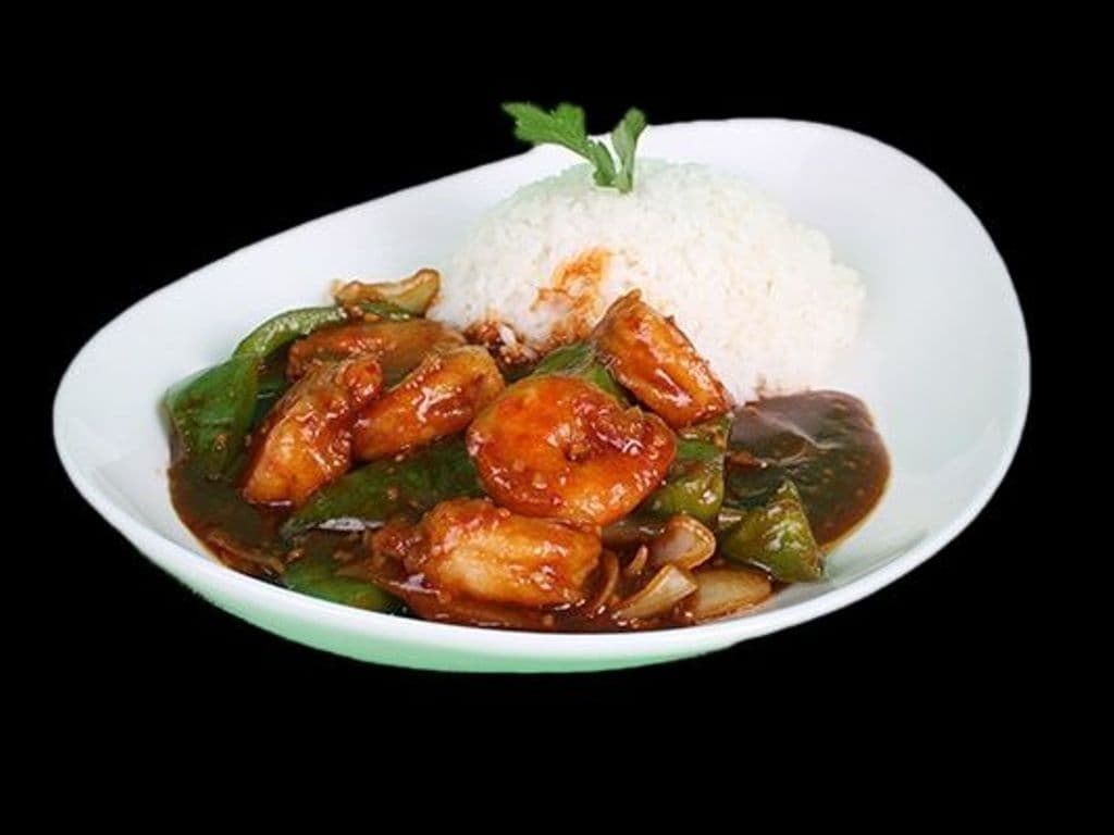 Spicy Garlic Shrimp (Individual served with Steamed Rice)