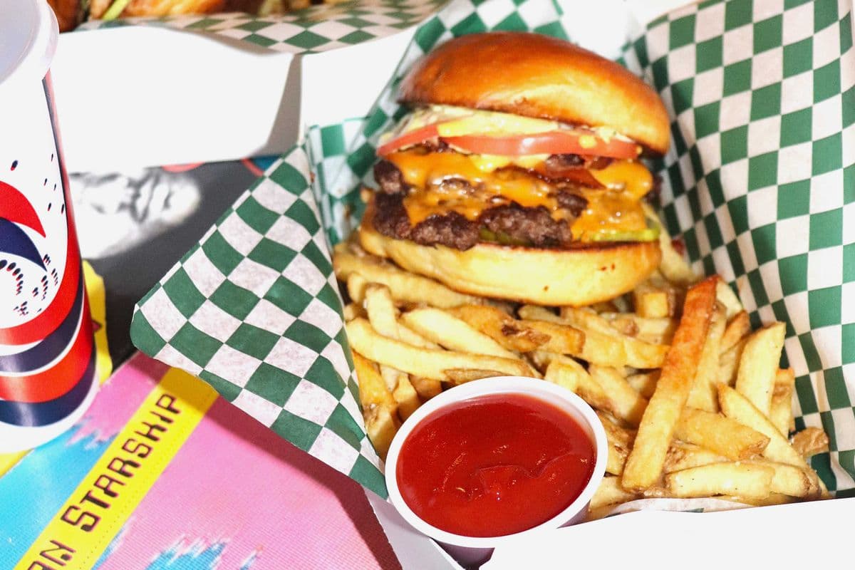 All Class Double Patty Burger Combo