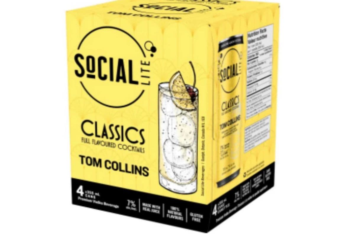 SOCIAL LITE CLASSICS TOM COLLINS 4*473ML (4 x 4*473ML )