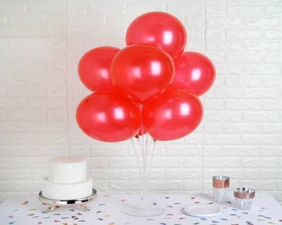 11" Latex Balloons - Bunch of 4 - Red