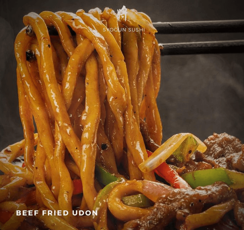 908. Beef Fried Udon