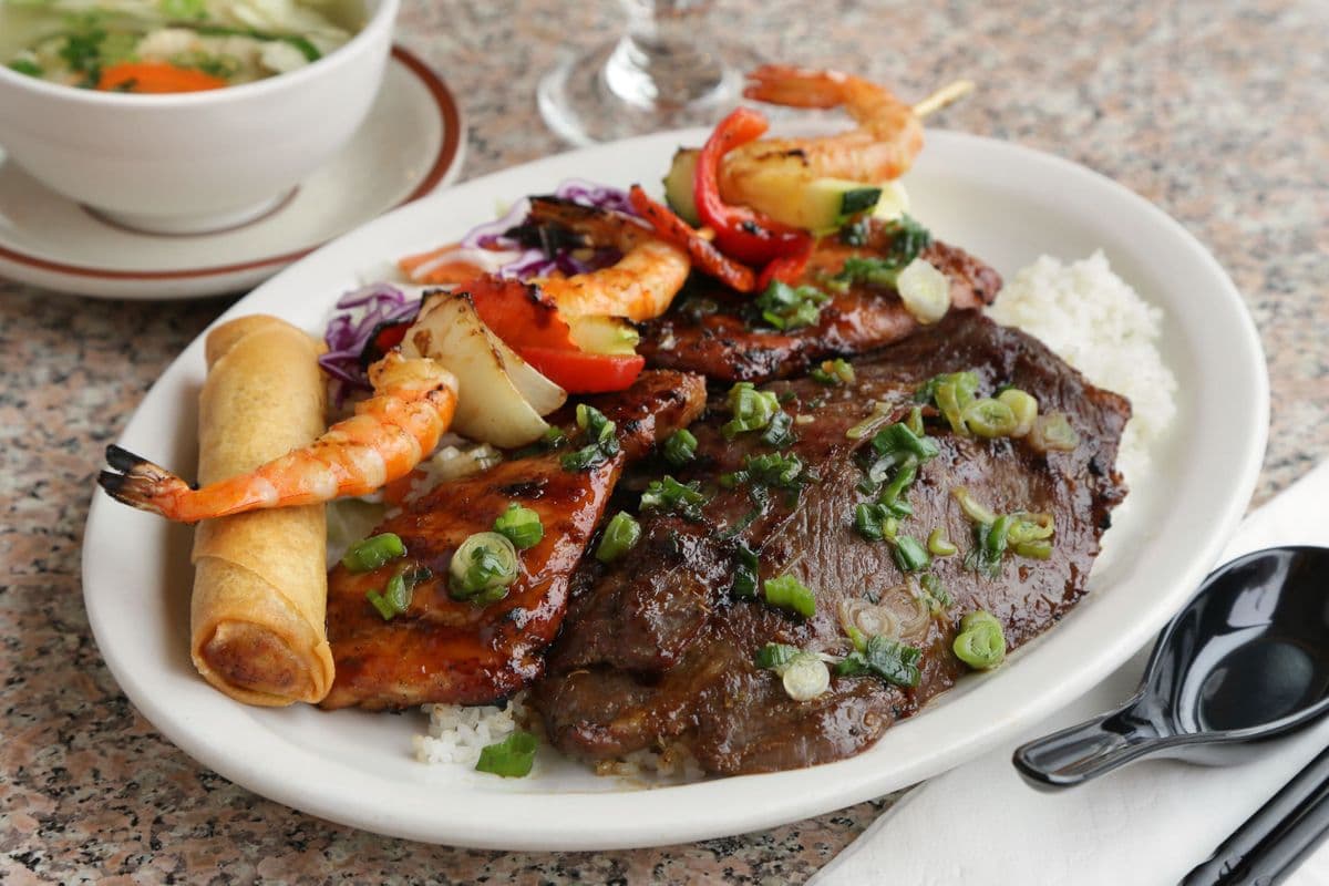 Combo D - Beef & Chicken & Shrimps with Rice