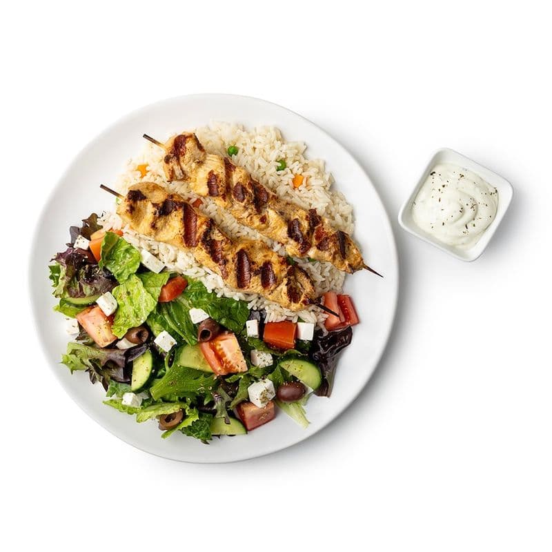 Chicken Souvlaki Plate