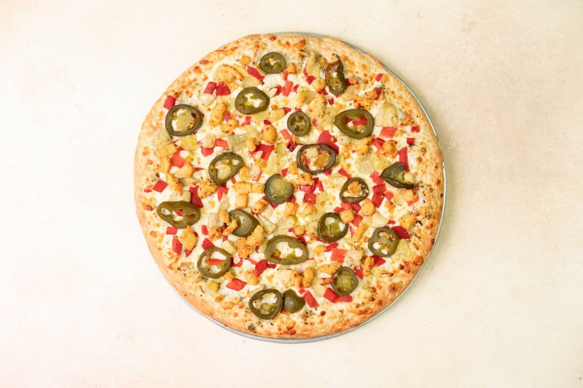 Twin Small Pesto Supreme Pizzas