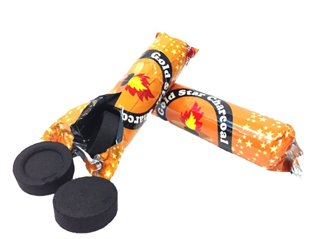 Gold Star Charbon 10 morceaux/ Gold Star Charcoal 10 Pieces