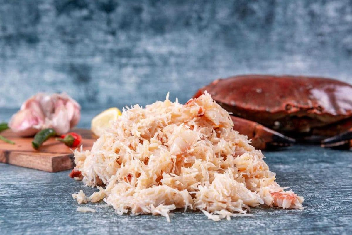 Real crabmeat in