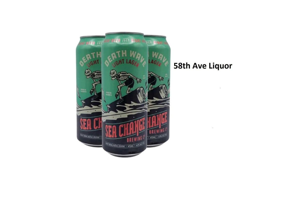 SEA CHANGE DEATH WAVE LIGHT LAGER 4 CANS (1 x 4x473ML)