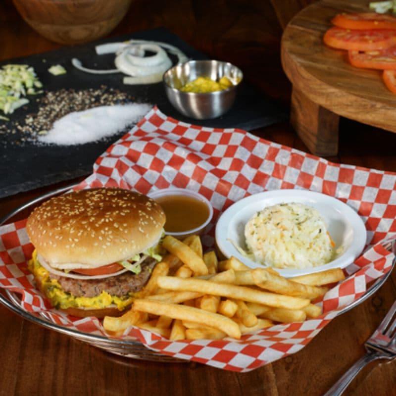 Assiette hamburger bœuf / Assiette hamburger bœuf