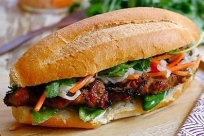 #3.Grilled Lemongrass Pork Bread-用香茅醃製嘅燒豬肉三文治-Bánh Mì Thịt Nướng