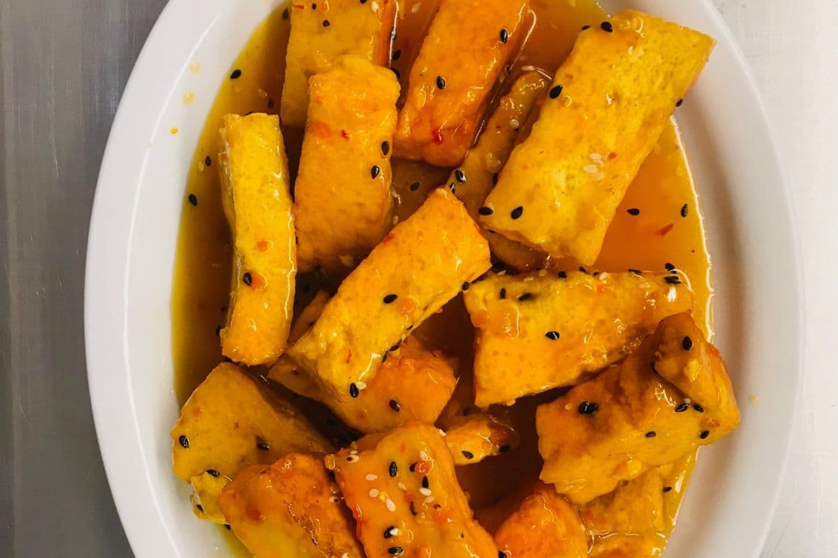 Tofu à la sauce au citron