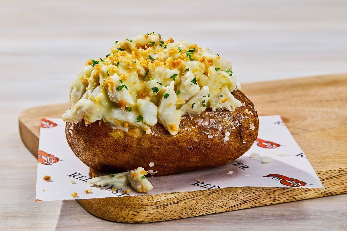 Crab-Topped Baked Potato