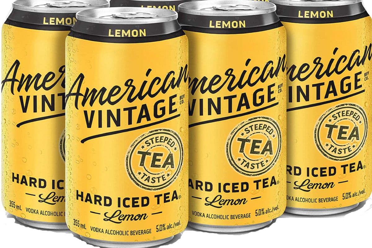 AMERICAN VINTAGE HARD ICED TEA LEMON (6 PACK) (6 x 355ML CAN)