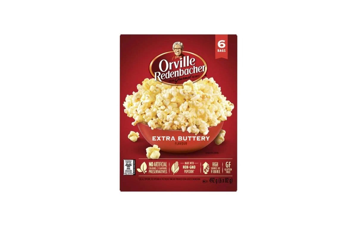 Orville Redenbacher Popcorn - Microwave Extra Buttery - 6 Bags (492GM)