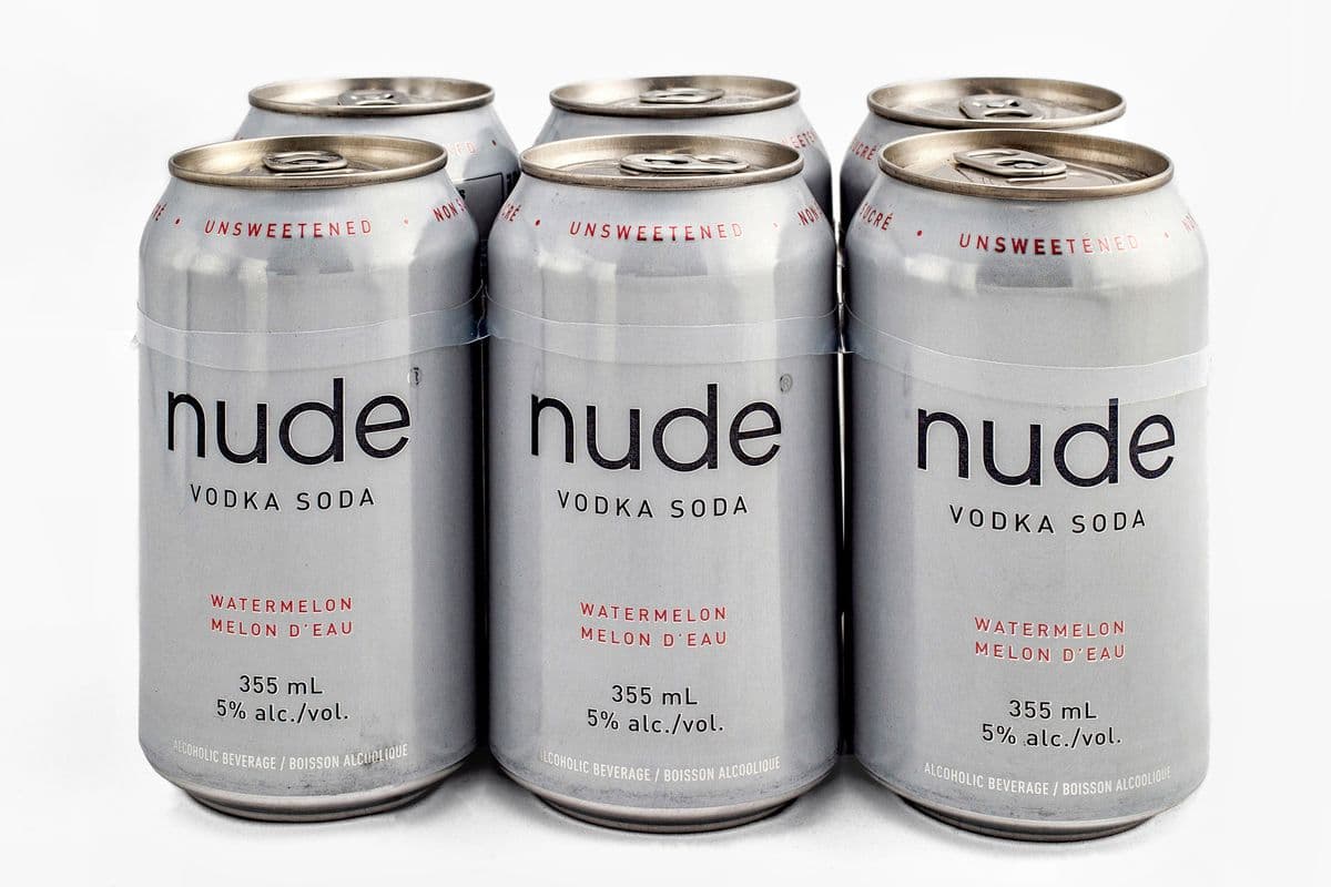 NUDE VODKA SODA WATERMELON (6 PACK) (6 x 355ML CAN)