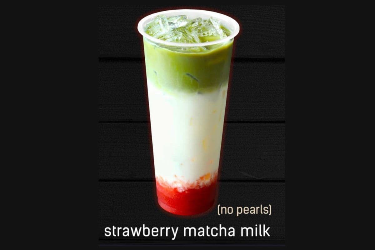 Strawberry Matcha Milk Tea