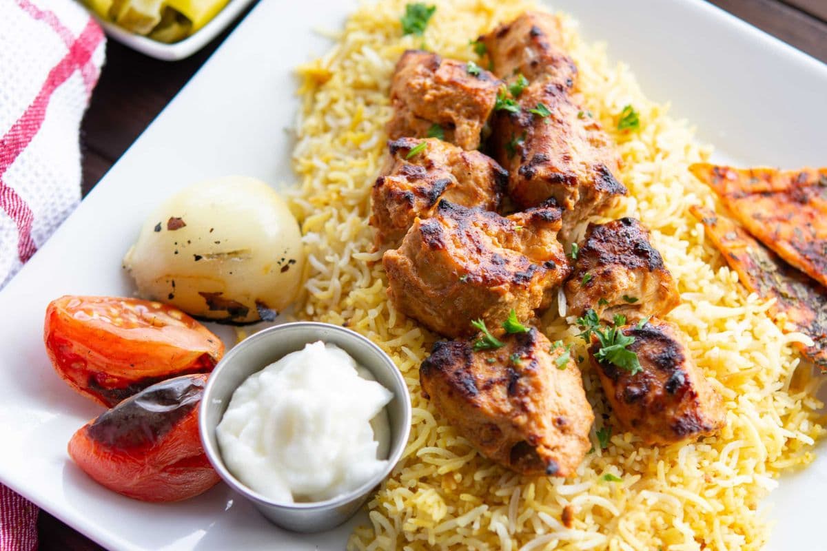 Tawook Platter (One Platter) (Serves 4-6 People)