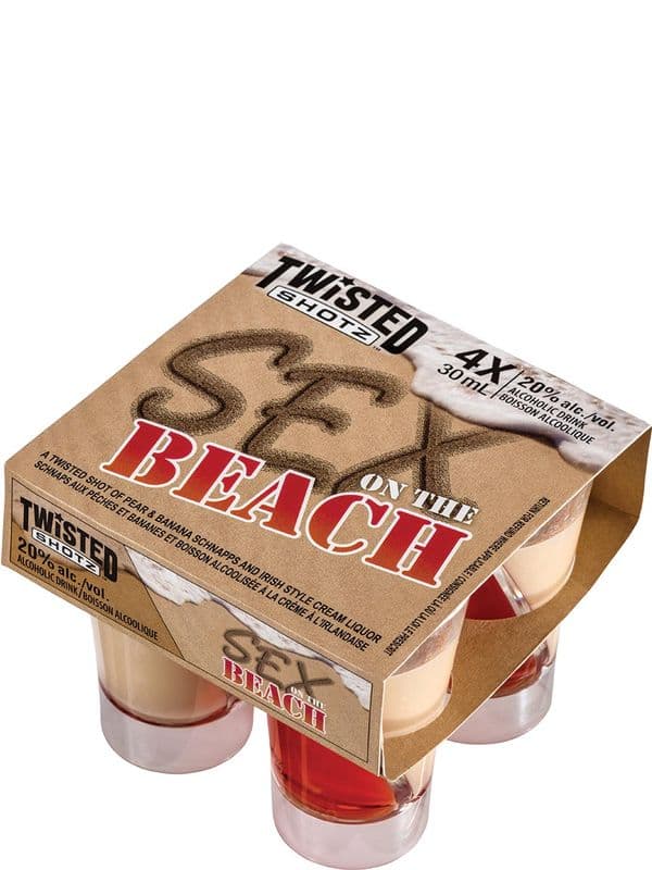 Twisted Shotz Sex on The Beach (4 Pack) (4 x 30 ml)
