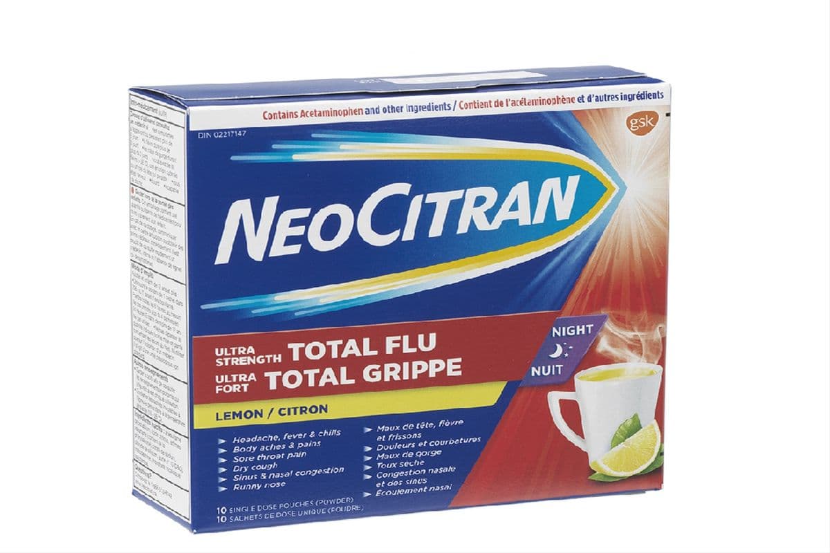 NeoCitran Ultra Strength Total Flu Night (10's)