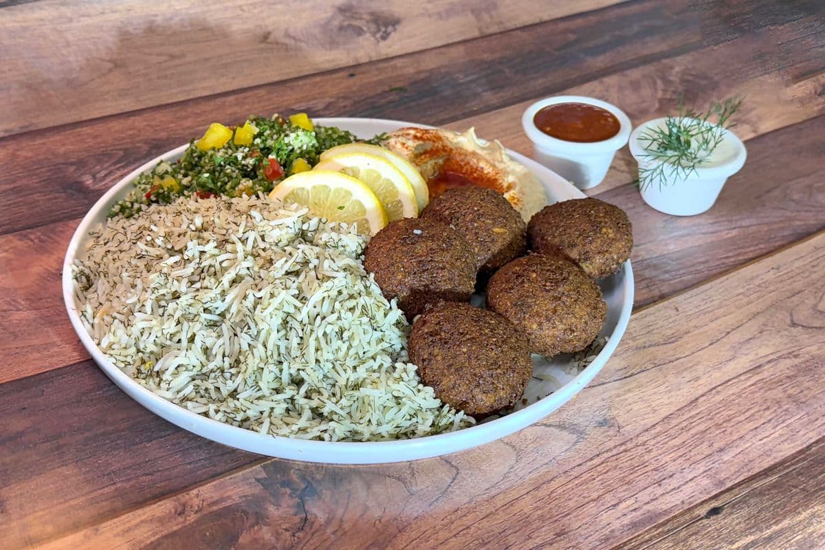 #-7 Falafel Plate