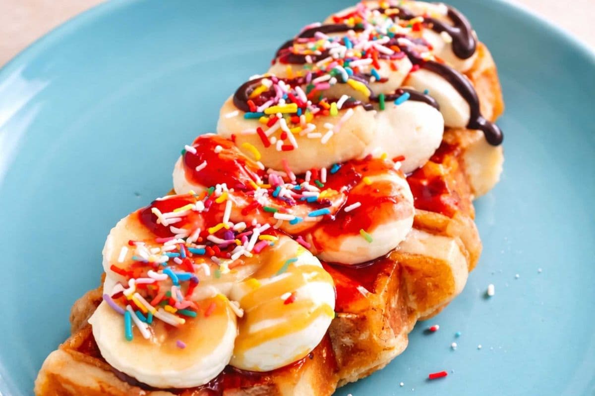Banana Split Croffle
