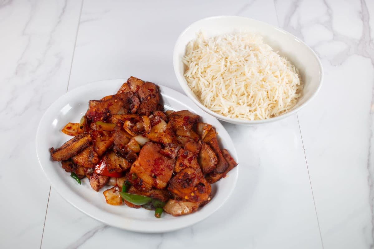 46. Double Cooked Pork (Dry)
