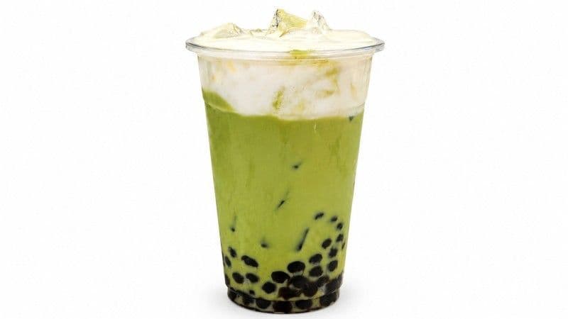 Green Pandan Leaf Milk Tea