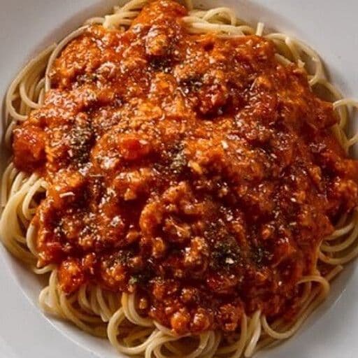 Spaghetti bolognaise modérée / Moderate Spaghetti Bolognese