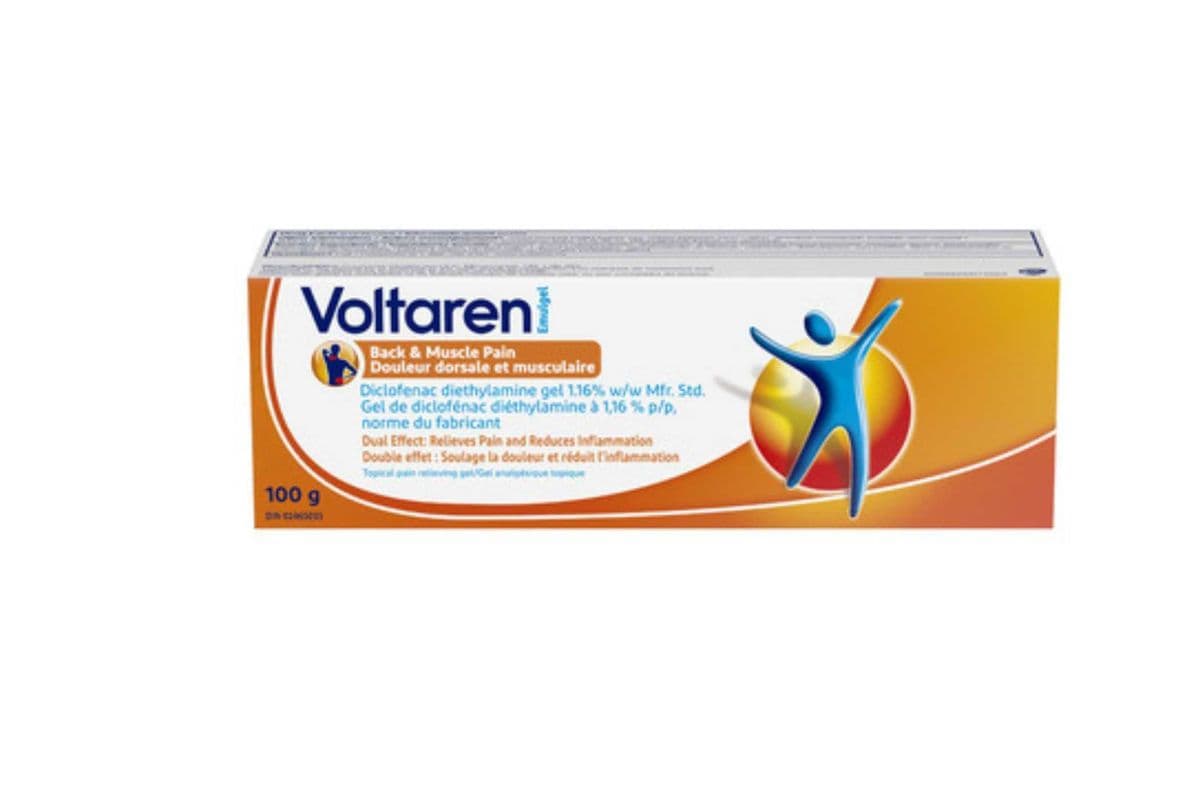 Voltaren Emulgel Back & Muscle Pain, Regular Strength (100 grams)