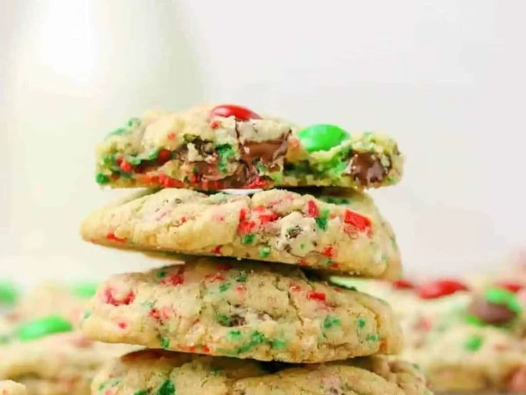 LOCALLY MADE FRESH CHRISTMAS M&M COOKIES 3PC