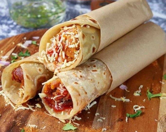 Aloo Tikki Kathi Roll