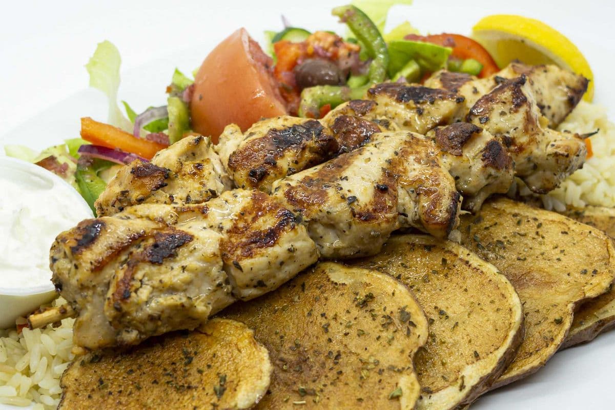 Chicken Souvlaki (Double Skewer)