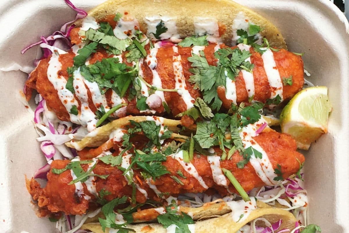 Buffalo Tempeh Tacos