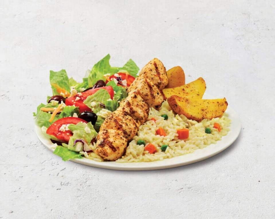 Chicken Souvlaki Meal