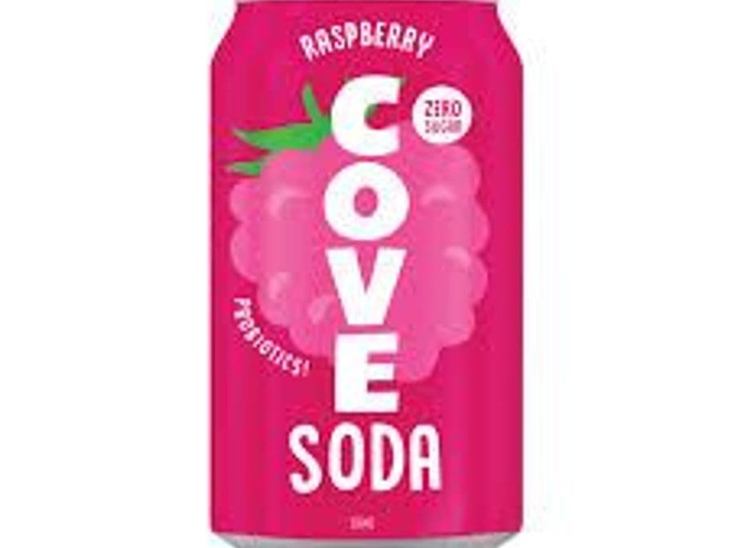 COVE SODA ORGANIC RASPBERRY 355ML