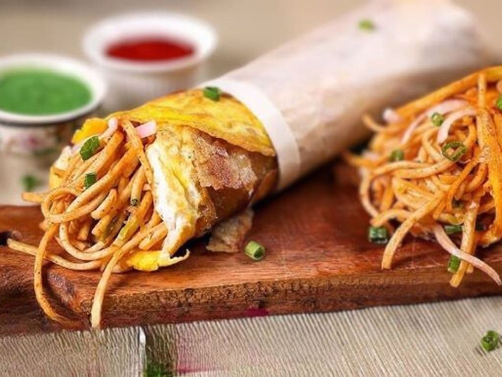 Chowmein Kathi Roll