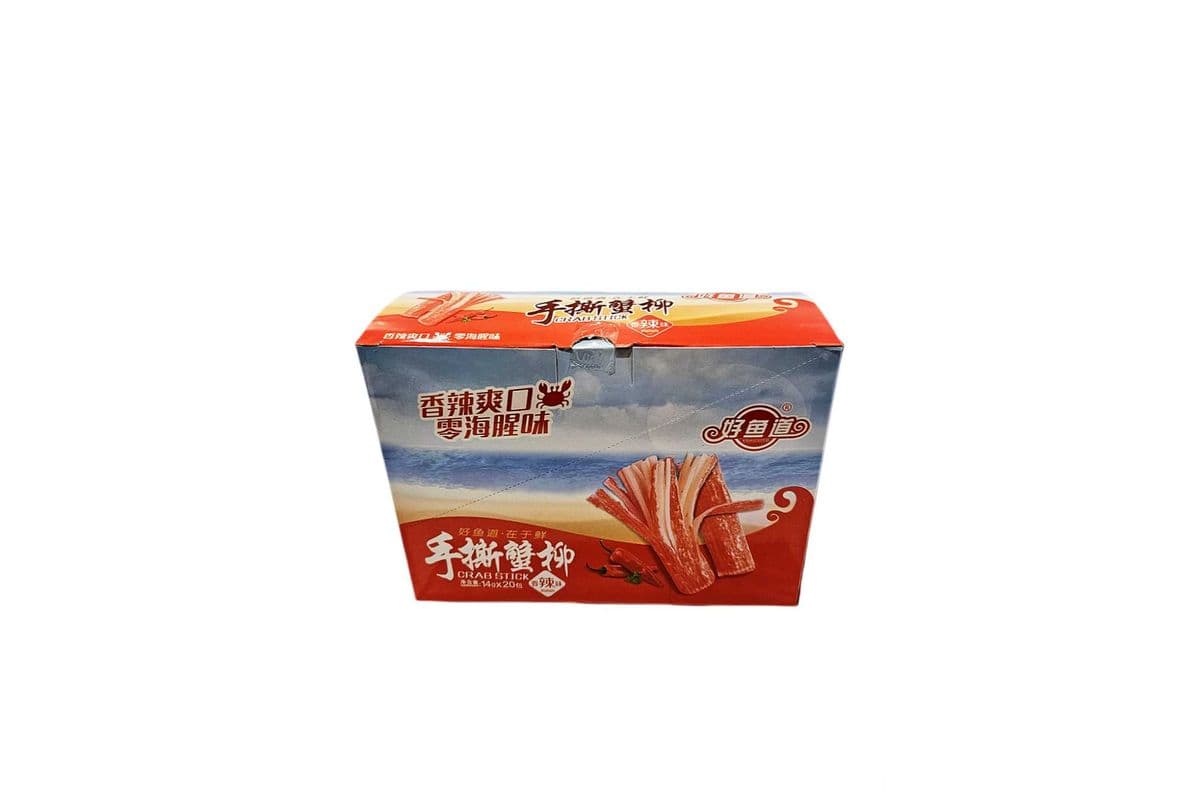 HYD Crab Stick Spicy Flavor（BOX）（好鱼道 手撕蟹柳 香辣味）