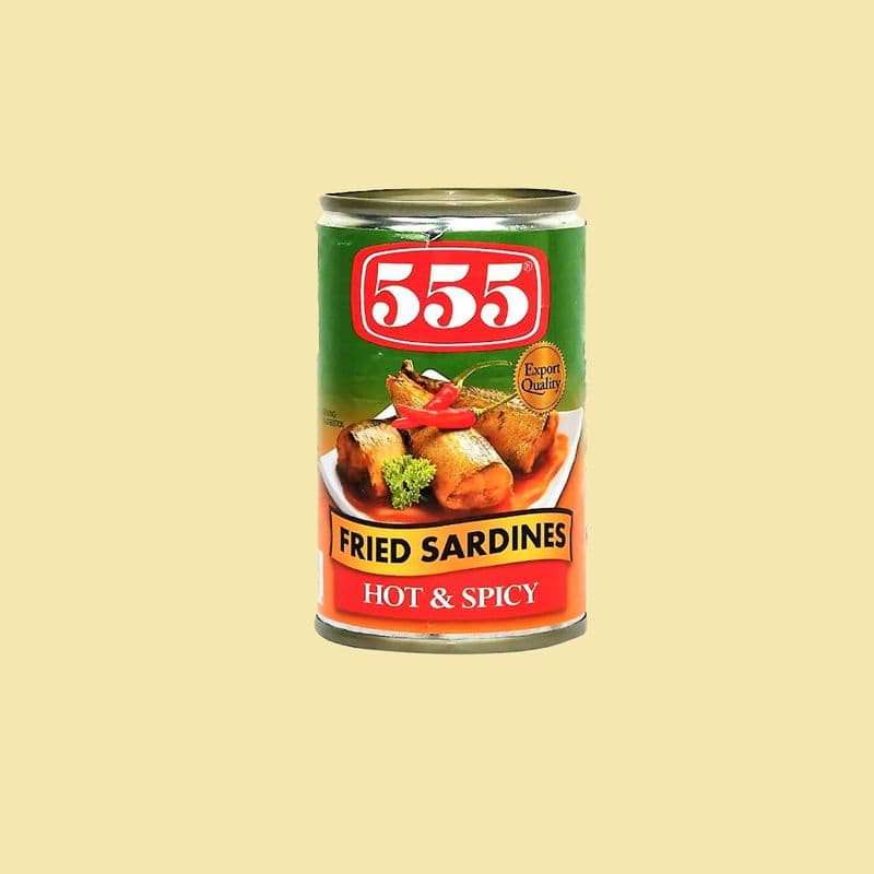 Fried Sardines Hot & Spicy, 155g, 555