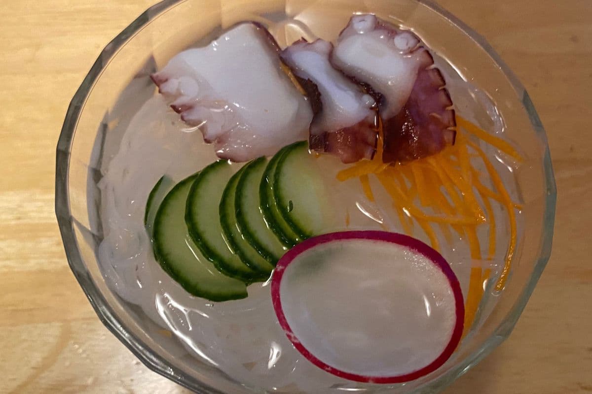 Tako (octopus) Sunomono