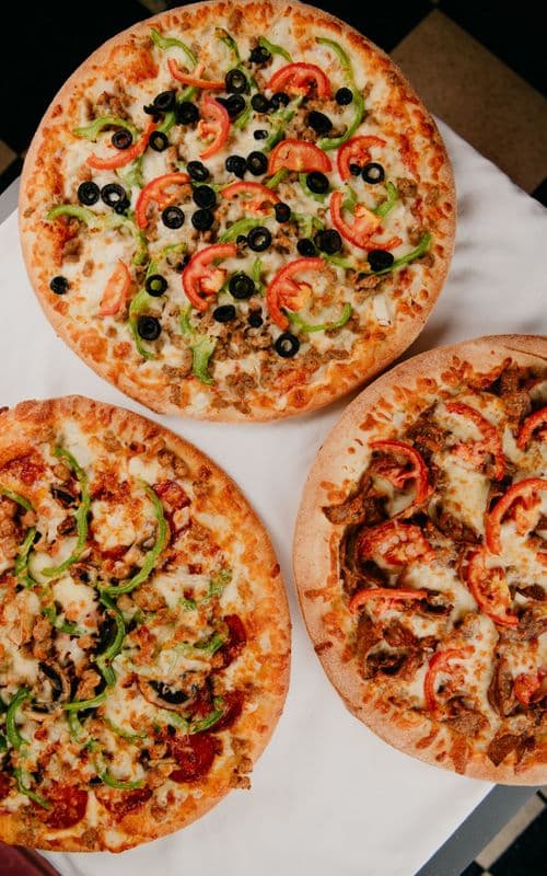 3 - 12" Medium Pizzas