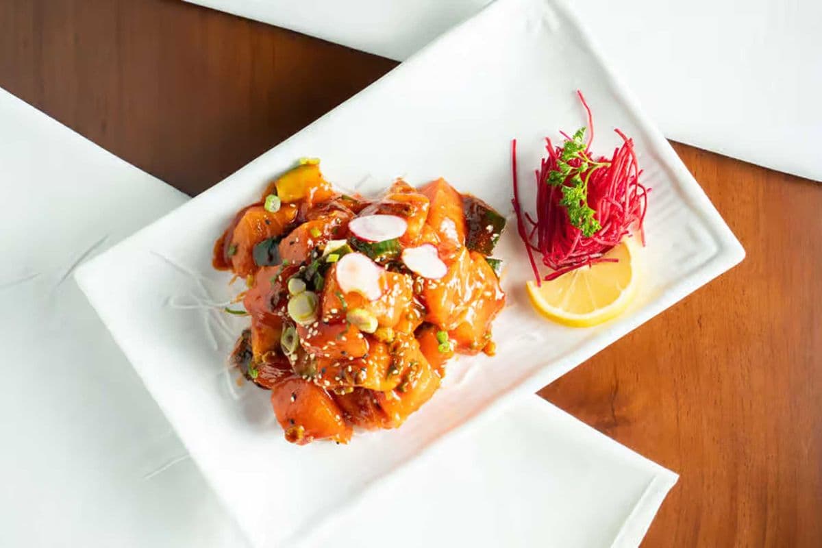 Spicy Wild Salmon Sashimi